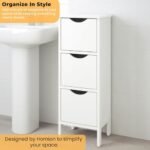 Slim 3-Drawer MDF Storage Cabinet - Image 6