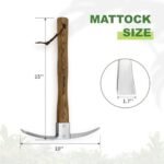 Haliaeetus Stainless Steel Mattock Pickaxe - Image 7