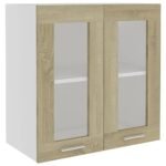 vidaXL Hanging Glass Kitchen Cabinet