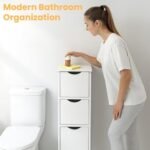 Slim 3-Drawer MDF Storage Cabinet - Image 9