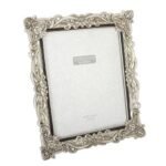 Antique Silver Floral 8x10 Photo Frame