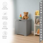 Wooden Laundry Hamper Storage Chest - Image 7