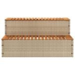 vidaXL Rattan Acacia Hot Tub Step - Image 4