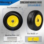 Flat Free 11x4.00-5 Mower Tires - Image 2