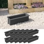 vidaXL 12-Pack Pallet Flower Boxes