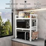 devesanter Expandable 3-Tier Microwave Rack - Image 3