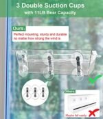 AnBaiMei Window Bird Feeder Bath - Image 4