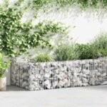 vidaXL Gabion Galvanised Steel Planter - Image 2