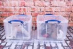 2X Clear 42L Storage Box - Image 5