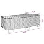 vidaXL PE Rattan Eucalyptus Spa Step - Image 3