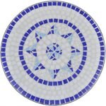 vidaXL 60cm Mosaic Bistro Table - Image 6