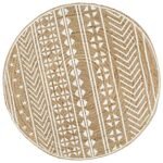 vidaXL Handmade Printed Jute Rug