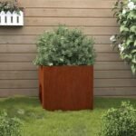 vidaXL Corten Steel Raised Planter - Image 2