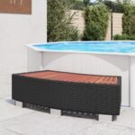 vidaXL PE Rattan Eucalyptus Spa Step - Image 2