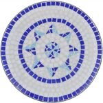 vidaXL 60cm Mosaic Bistro Table - Image 5
