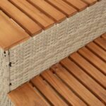 vidaXL Rattan Acacia Hot Tub Step - Image 8