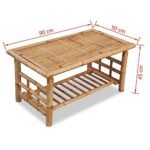 vidaXL Bamboo Tropical Coffee Table - Image 2