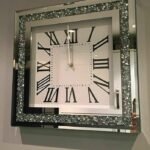 DEENZ Diamante Mirrored Wall Clock