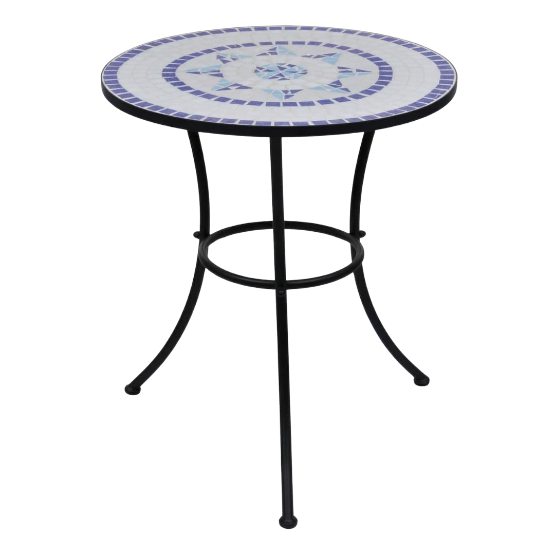 vidaXL 60cm Mosaic_2 vidaXL 60cm Mosaic Bistro Table - Image 1